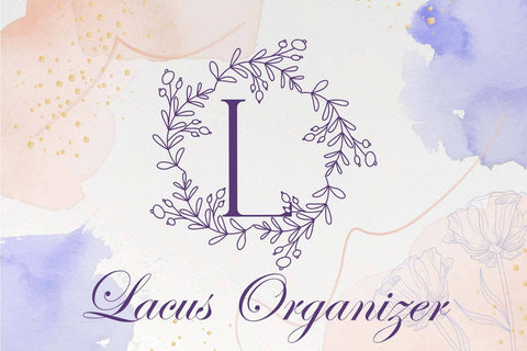 Sweet Floral Buds Monogram Font Dm Letter Studio 