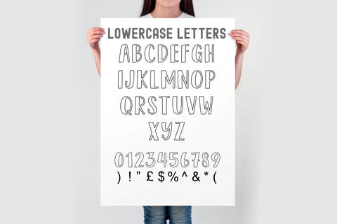 Sweet Flower Font SVG | Doodles Font Duo | OTF, TTF Files Font TonisArtStudio 