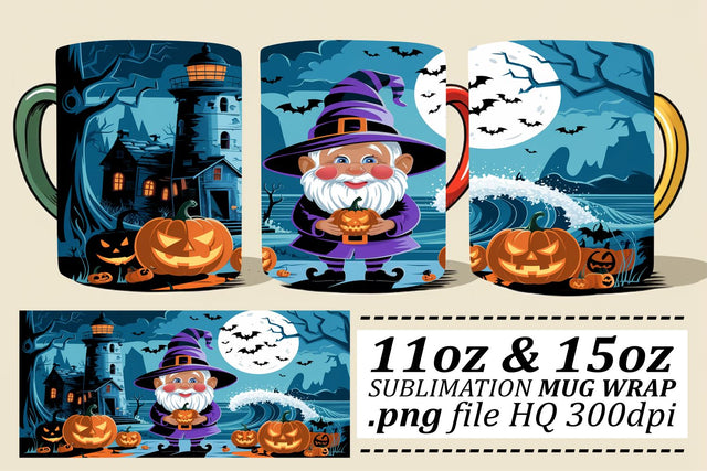 Sweet Gnome Mug Wrap Sublimation Sublimation afrosvg 