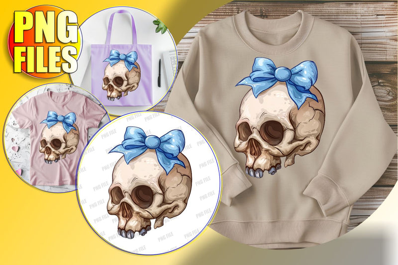 Sweet Halloween Skull Sublimation Design - Fall Clipart Sublimation afrosvg 