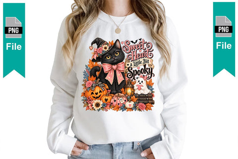 Sweet Heart a Little Bit Spooky Sublimation PNG Sublimation Craftlabsvg24 