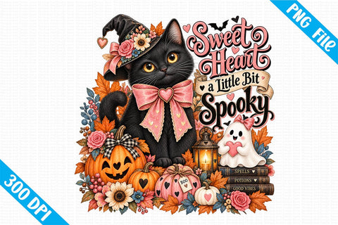 Sweet Heart a Little Bit Spooky Sublimation PNG Sublimation Craftlabsvg24 