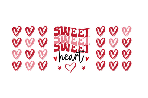 Sweet heart Can Glass Wrap svg Design SVG Regulrcrative 