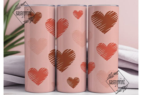 Sweet Hearts 20oz Tumbler Wrap Sublimation sassyprint 