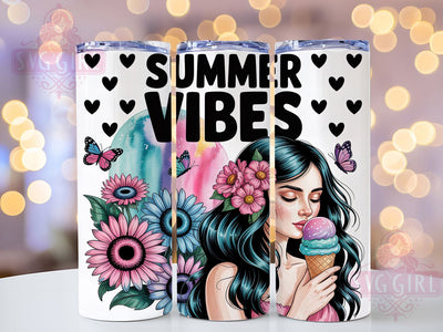 Sweet Ice Cream Summer Tumbler Wrap, Summer Dessert Design, Sweet Treat Tumbler, Summer Food Gift, Ice Cream Party, Frozen Treat Theme, Summer Fun Drinkware Sublimation SvggirlplusArt 