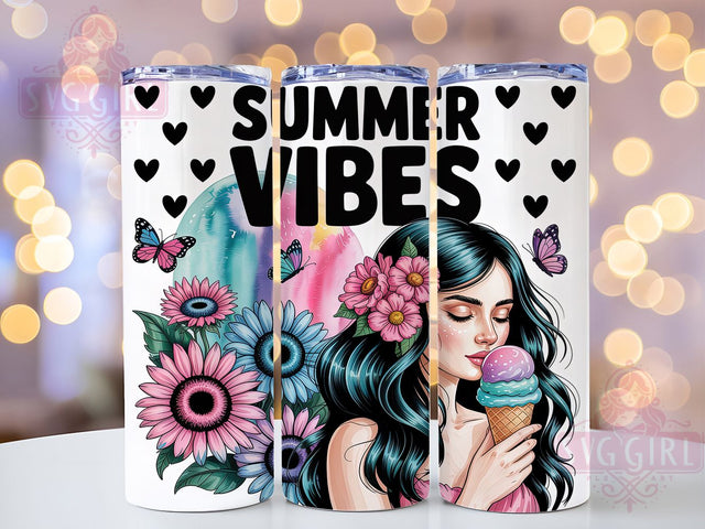 Sweet Ice Cream Summer Tumbler Wrap, Summer Dessert Design, Sweet Treat Tumbler, Summer Food Gift, Ice Cream Party, Frozen Treat Theme, Summer Fun Drinkware Sublimation SvggirlplusArt 