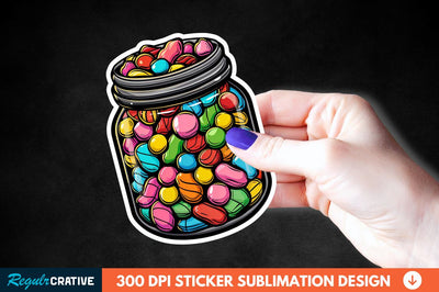 Sweet In Jar Sticker Clipart Sublimation Regulrcrative 