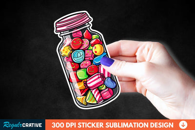 Sweet In Jar Sticker Clipart Sublimation Regulrcrative 