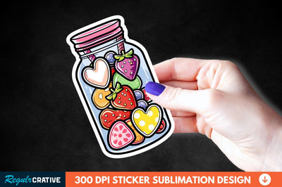 Sweet In Jar Sticker Clipart Sublimation Regulrcrative 