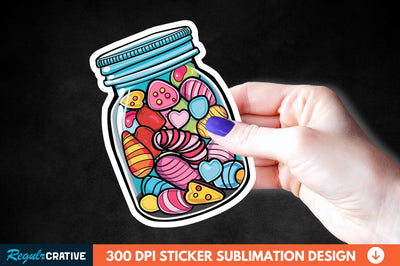 Sweet In Jar Sticker Clipart Sublimation Regulrcrative 