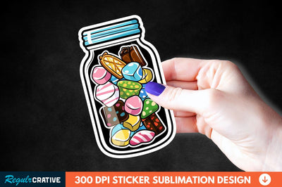 Sweet In Jar Sticker Clipart Sublimation Regulrcrative 