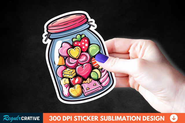 Sweet In Jar Sticker Clipart Sublimation Regulrcrative 