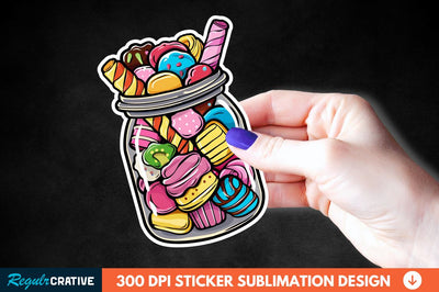 Sweet In Jar Sticker Clipart Sublimation Regulrcrative 