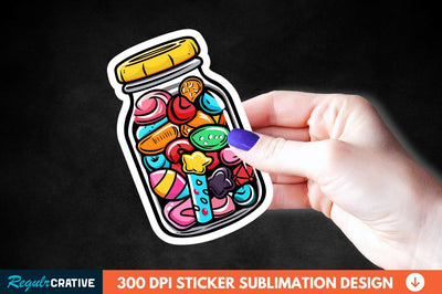 Sweet In Jar Sticker Clipart Sublimation Regulrcrative 