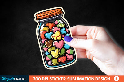Sweet In Jar Sticker Clipart Sublimation Regulrcrative 