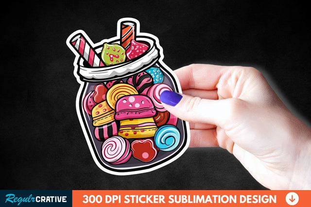 Sweet In Jar Sticker Clipart Sublimation Regulrcrative 