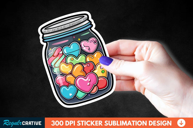 Sweet In Jar Sticker Clipart Sublimation Regulrcrative 