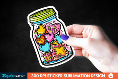 Sweet In Jar Sticker Clipart Sublimation Regulrcrative 