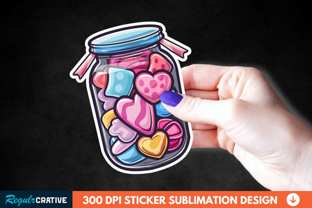Sweet In Jar Sticker Clipart Sublimation Regulrcrative 
