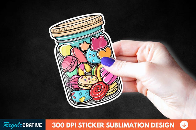 Sweet In Jar Sticker Clipart Sublimation Regulrcrative 