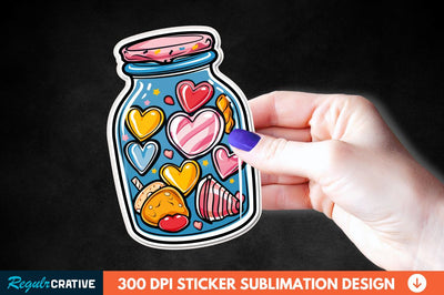 Sweet In Jar Sticker Clipart Sublimation Regulrcrative 