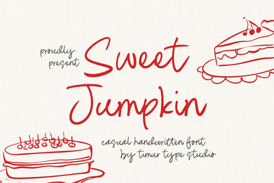 Sweet Jumpkin - Casual Handwritten Font Font Timur type 