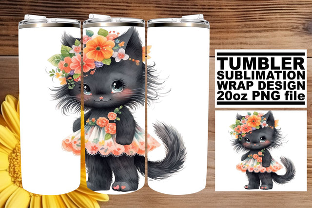 Sweet Kitty Lover's 20oz Tumbler Sublimation Pack Sublimation afrosvg 