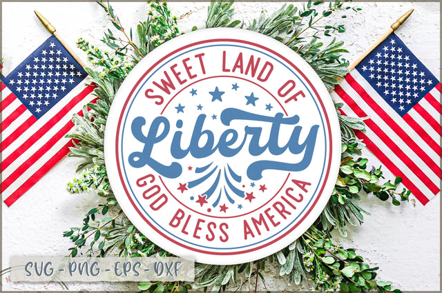 Sweet land of liberty god bless america Sign SVG Shetara Begum 