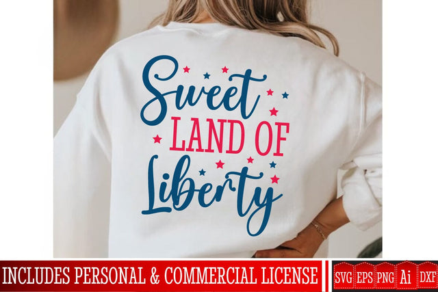 Sweet Land Of Liberty SVG Design,4th of July SVG Design, 4th of July Sublimation PNG,4th of july SVG Bundle,Patriotic SVG Design SVG BlackCatsMedia 