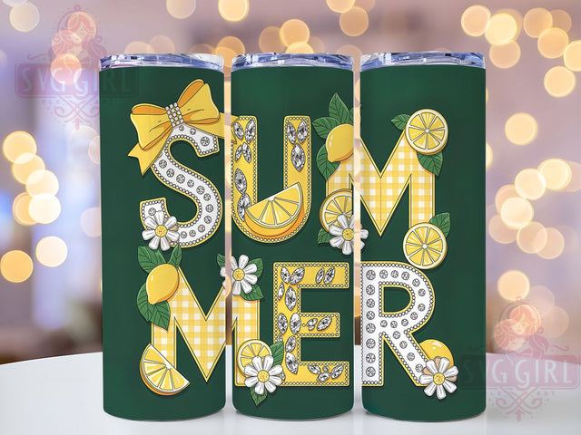 Sweet Lemonade 20oz Tumbler, Sweet Lemonade Quote, Sparkling Citrus Illustration, Sublimation Tumbler Wrap, 20oz Tumbler, Fun Summer Gift, Bright Fresh Style Sublimation SvggirlplusArt 