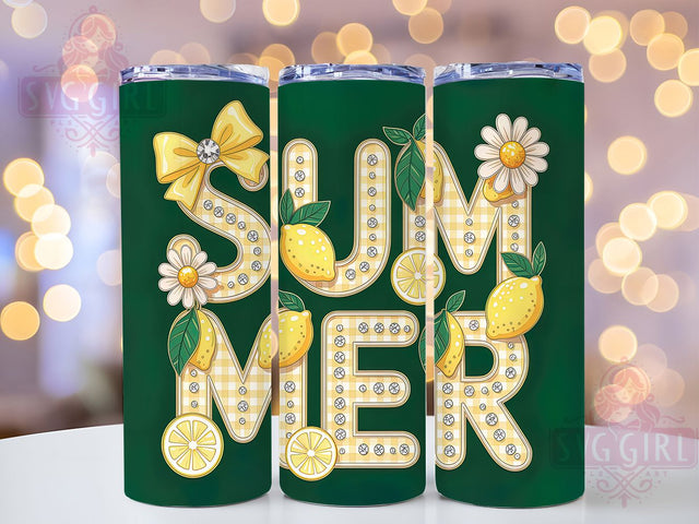 Sweet Lemonade 20oz Tumbler, Sweet Lemonade Quote, Sparkling Citrus Illustration, Sublimation Tumbler Wrap, 20oz Tumbler, Fun Summer Gift, Bright Fresh Style Sublimation SvggirlplusArt 