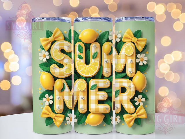 Sweet Lemonade 20oz Tumbler, Sweet Lemonade Quote, Sparkling Citrus Illustration, Sublimation Tumbler Wrap, 20oz Tumbler, Fun Summer Gift, Bright Fresh Style Sublimation SvggirlplusArt 