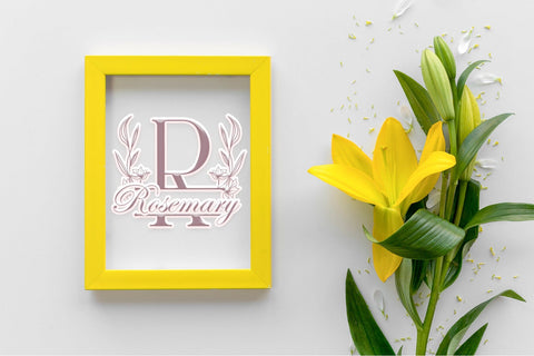 Sweet Lily Line Monogram Font Dm Letter Studio 