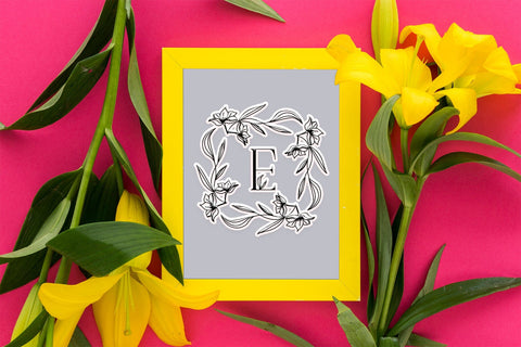 Sweet Lily Monogram Font Dm Letter Studio 