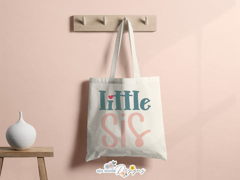 Sweet Little Sis SVG Cut File SVG Aja Nicole Designs 