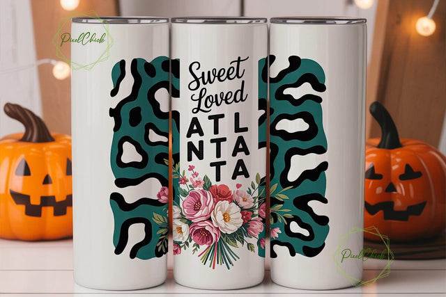 Sweet Loved Atlanta 20oz Tumbler Wrap Sublimation PixelChick 