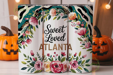 Sweet Loved Atlanta 20oz Tumbler Wrap Sublimation PixelChick 
