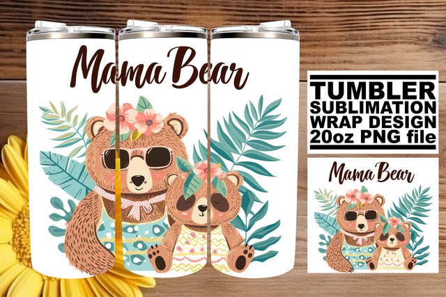 Sweet Mama Bear Cup Design Sublimation afrosvg 