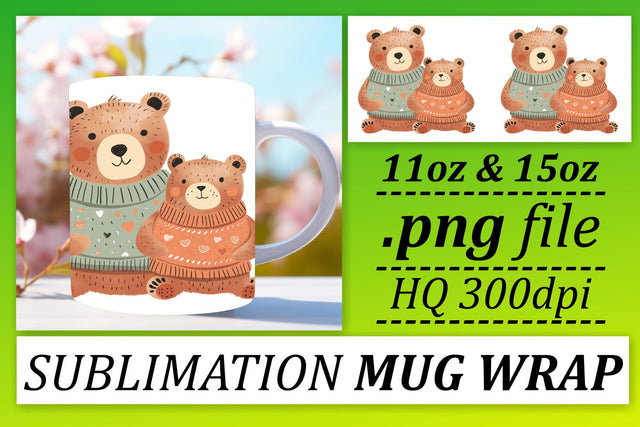 Sweet Mama Bear Love Bliss Wrap Sublimation afrosvg 