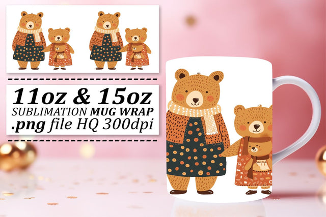 Sweet Mama Bear Love Mug Bliss Sublimation afrosvg 