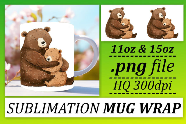 Sweet Mama Bear Love Mug Magic Sublimation afrosvg 
