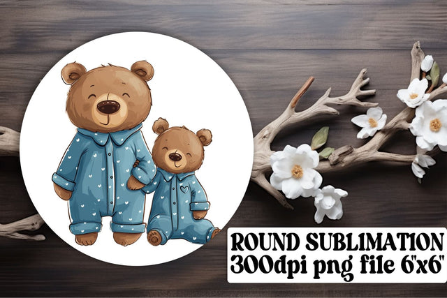 Sweet Mama Bear Sublimation Keychain, Cute Mother's Day Gift Sublimation afrosvg 