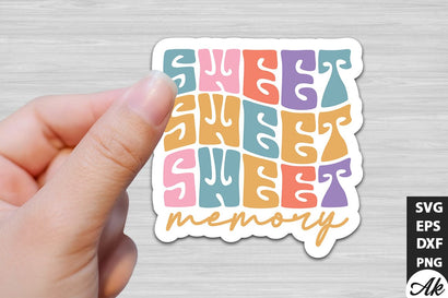 Sweet memory Retro Stickers SVG akazaddesign 