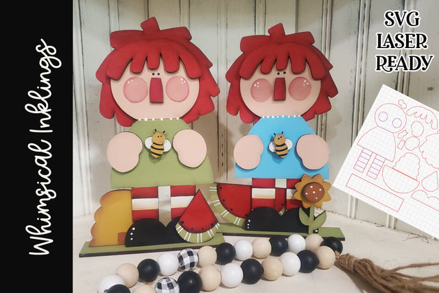 Sweet Mix & Match Annie Doll SVG SVG Whimsical Inklings 