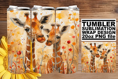 Sweet Mommy & Cub Wildlife Tumbler Wrap: Mom's Day Love Sublimation afrosvg 