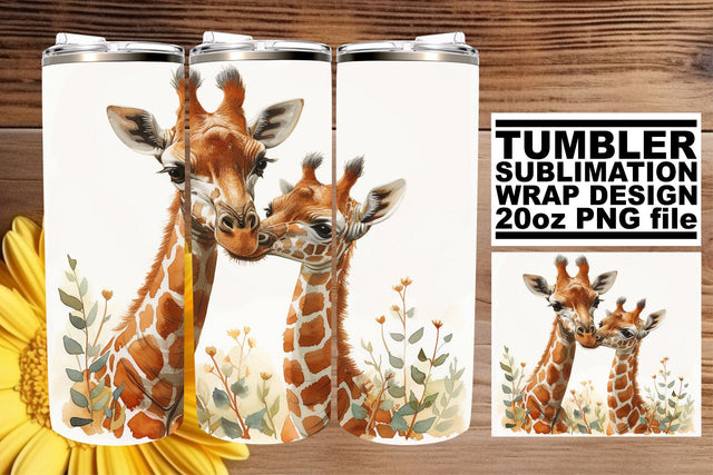 Sweet Mommy & Me Wildlife Tumbler: Mom's Day Happiness Sublimation afrosvg 