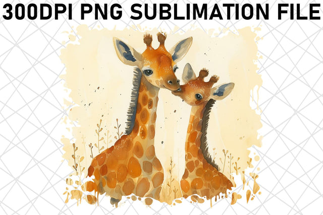 Sweet Mother & Baby Animal Sublimation Art Sublimation afrosvg 
