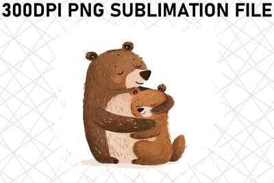 Sweet Mother Bear: Mother's Day Sublimation Graphic Sublimation afrosvg 