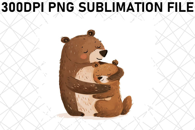 Sweet Mother Bear: Mother's Day Sublimation Graphic Sublimation afrosvg 