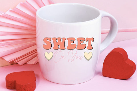 Sweet on You PNG, Retro Valentine Sublimation Sublimation CraftLabSVG 